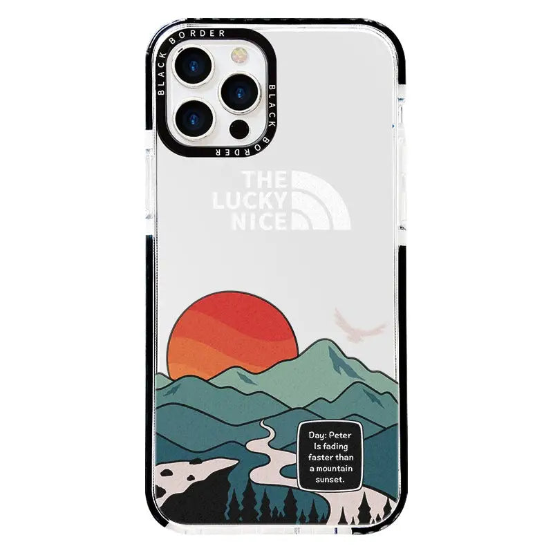 Mountain Sunset iPhone Case W032 - iphone case