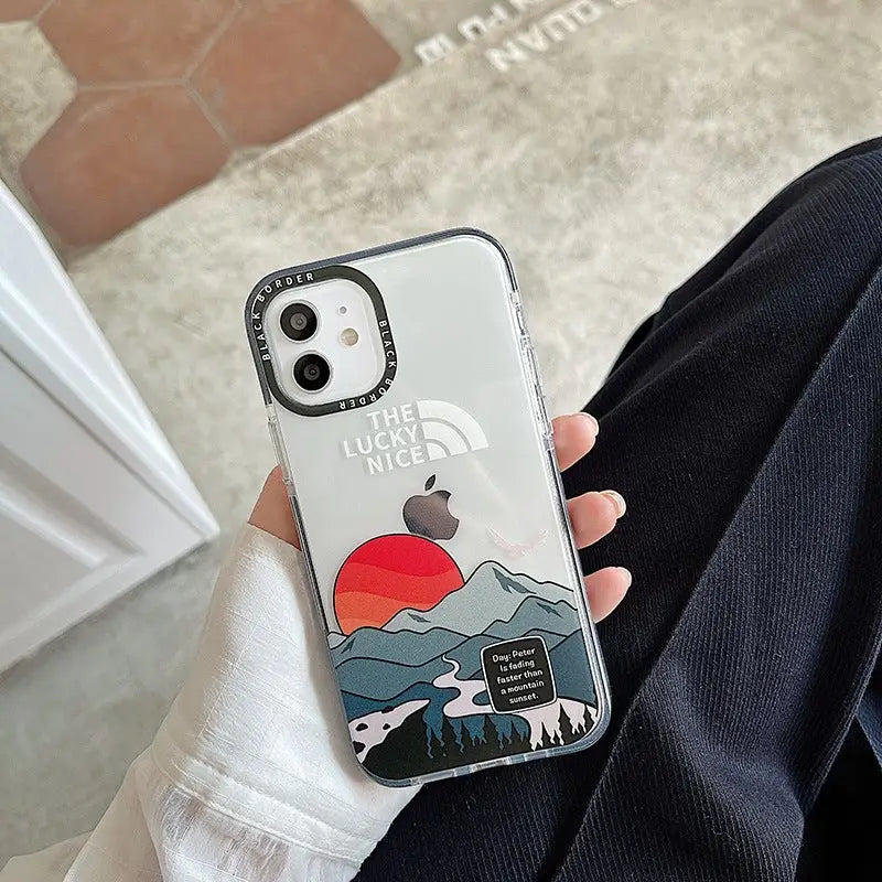 Mountain Sunset iPhone Case W032 - iphone case