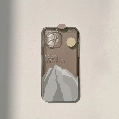Mountain Transparent Phone Case - iPhone 12 Pro Max / 12 Pro / 12 / 12 mini / 11 Pro Max / 11 Pro / 11 / SE / XS Max / XS / XR / X / SE 2 / 8 / 8 Plus / 7 / 7 Plus-3