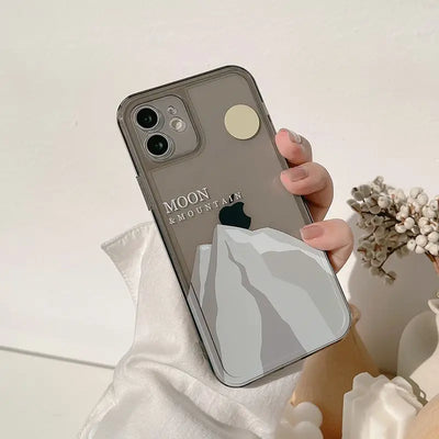 Mountain Transparent Phone Case - iPhone 12 Pro Max / 12 Pro / 12 / 12 mini / 11 Pro Max / 11 Pro / 11 / SE / XS Max / XS / XR / X / SE 2 / 8 / 8 Plus / 7 / 7 Plus-12