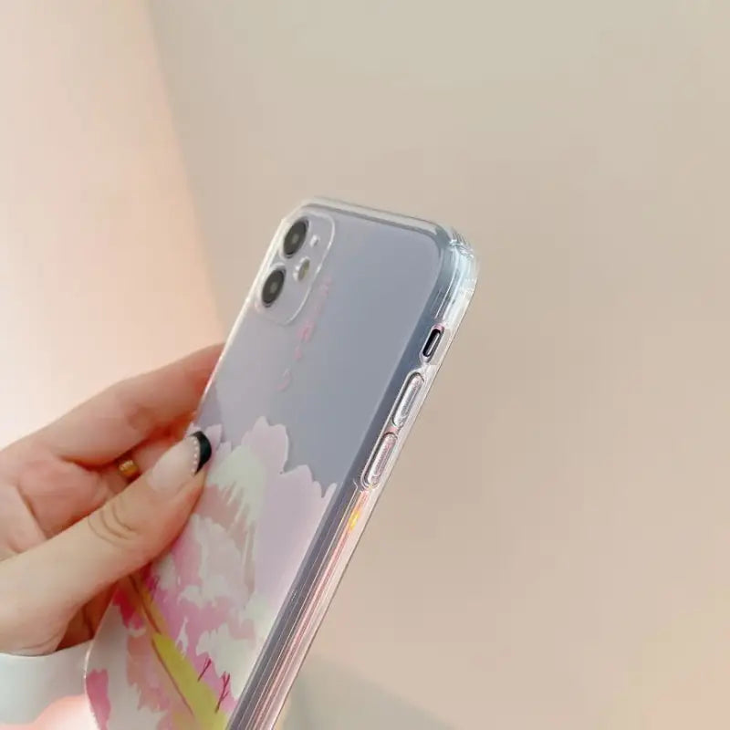 Mt Fuji Transparent Phone Case - iPhone 12 Pro Max / 12 Pro / 12 / 12 mini / 11 Pro Max / 11 Pro / 11 / SE / XS Max / XS / XR / X / SE 2 / 8 / 8 Plus / 7 / 7 Plus-10