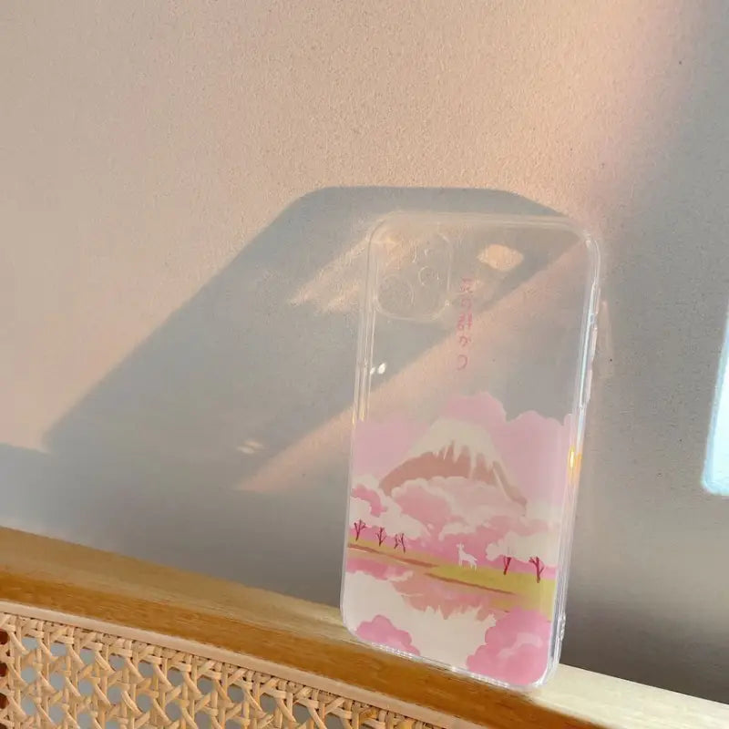 Mt Fuji Transparent Phone Case - iPhone 12 Pro Max / 12 Pro / 12 / 12 mini / 11 Pro Max / 11 Pro / 11 / SE / XS Max / XS / XR / X / SE 2 / 8 / 8 Plus / 7 / 7 Plus-2
