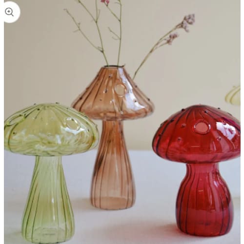 Mushroom Glass Vase Wonderland Case