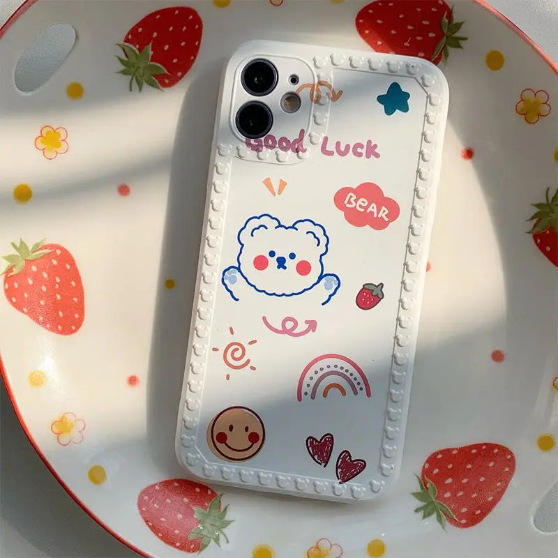 Nice Good Luck Happy Bear iPhone Case BP199 - iphone case