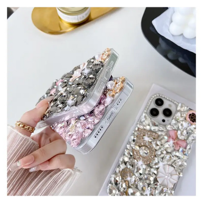 Numerical Faux Crystal Phone Case - iPhone 13 Pro Max / 13 