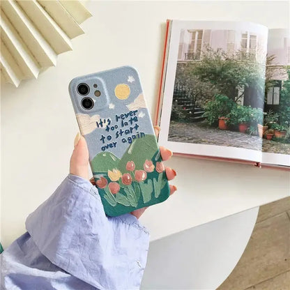 Oil Painting Flower iPhone Case BP084 - iphone case