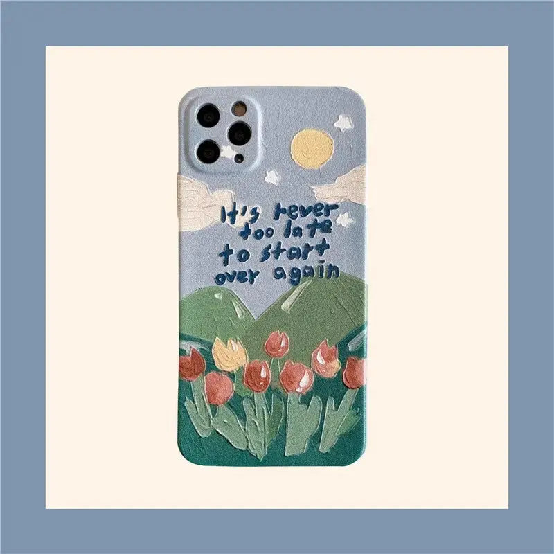 Oil Painting Flower iPhone Case BP084 - iphone case