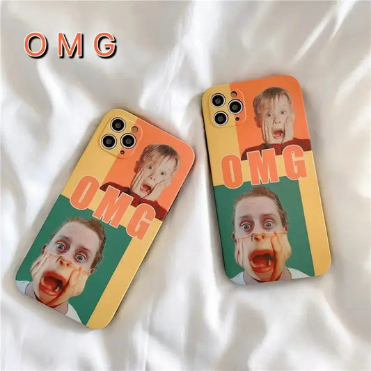 OMG Funny Face Couple iPhone Case BP091 - iphone case