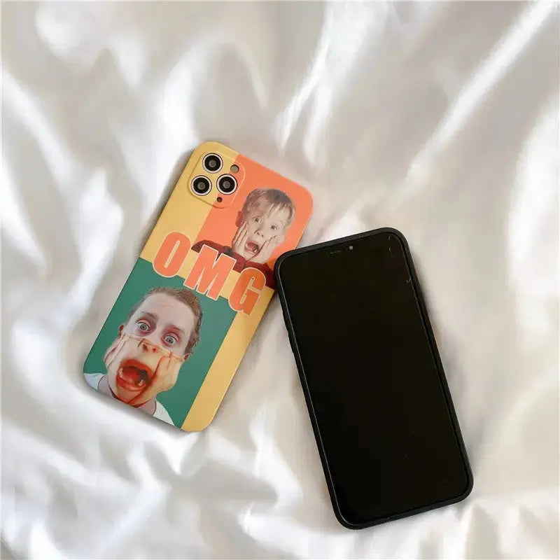 OMG Funny Face Couple iPhone Case BP091 - iphone case