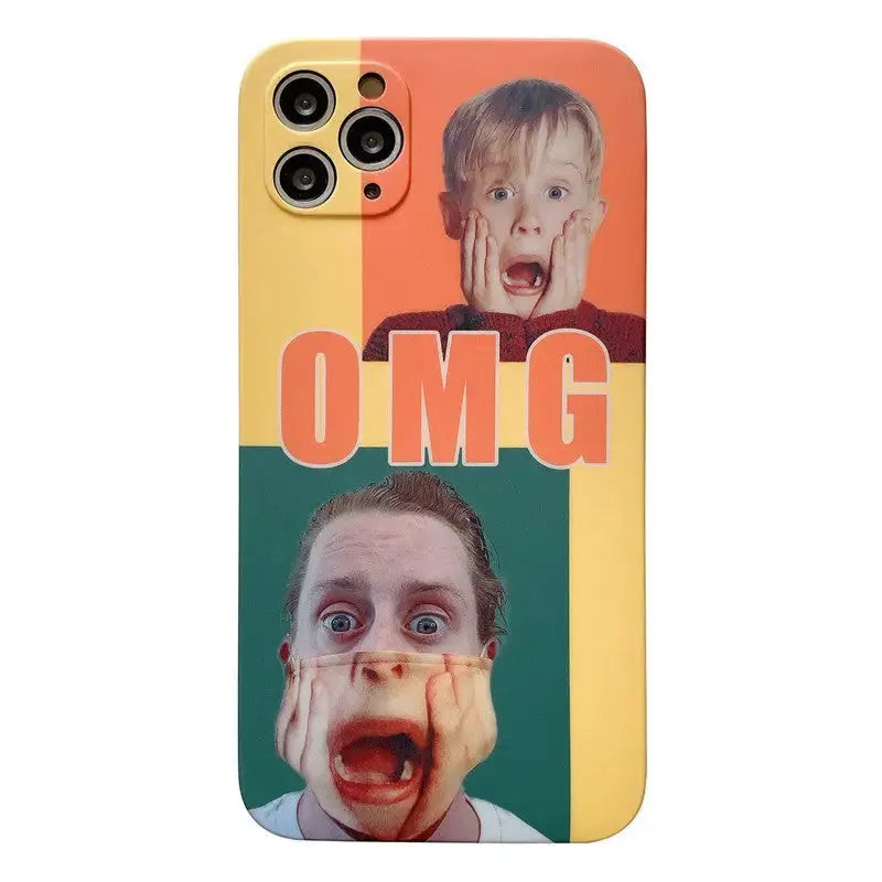 OMG Funny Face Couple iPhone Case BP091 - iphone case