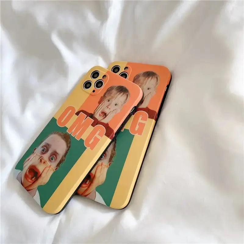 OMG Funny Face Couple iPhone Case BP091 - iphone case