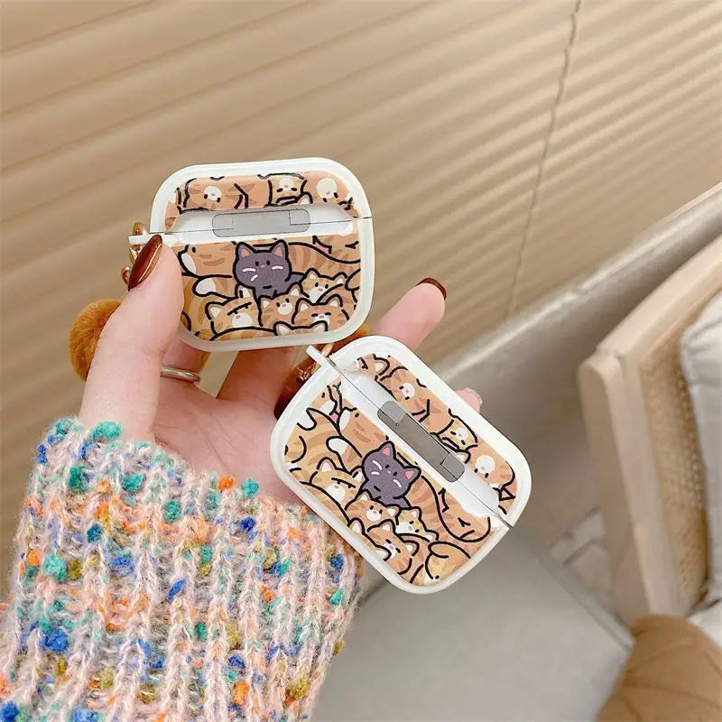 Orange Cats Airpods Earphone Case Cover-2