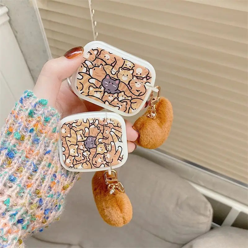 Orange Cats Airpods Earphone Case Cover-1