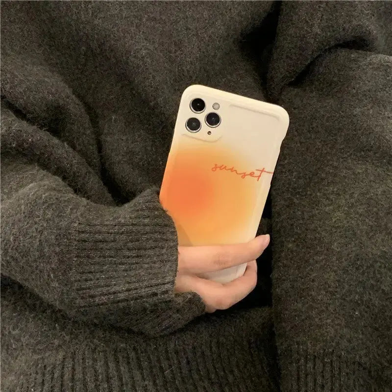 Orange Gradient Sunnyday iPhone Case W075 - iphone case