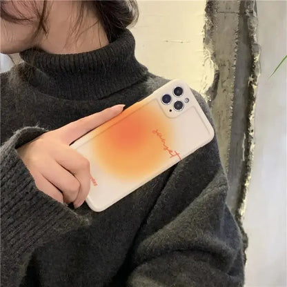 Orange Gradient Sunnyday iPhone Case W075 - iphone case