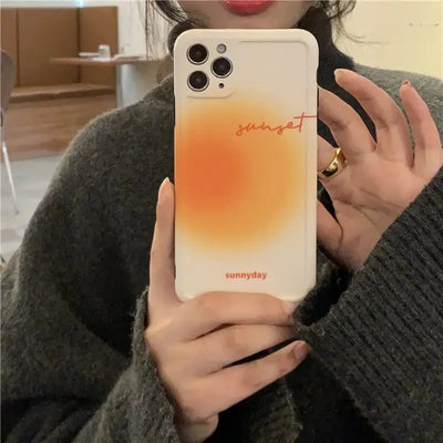 Orange Gradient Sunnyday iPhone Case W075 - iphone case