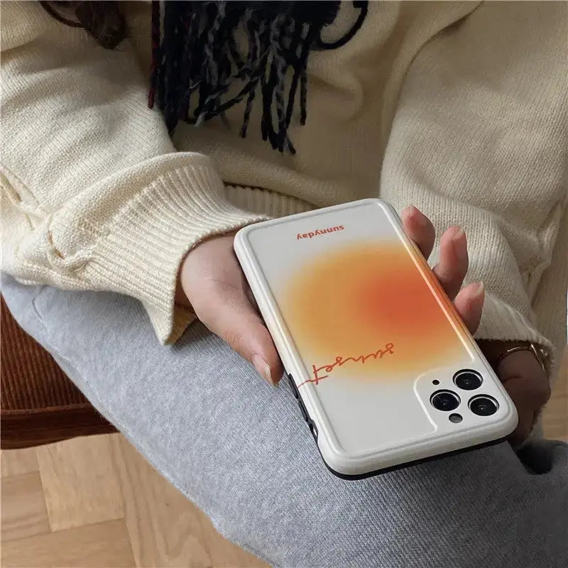 Orange Gradient Sunnyday iPhone Case W075 - iphone case