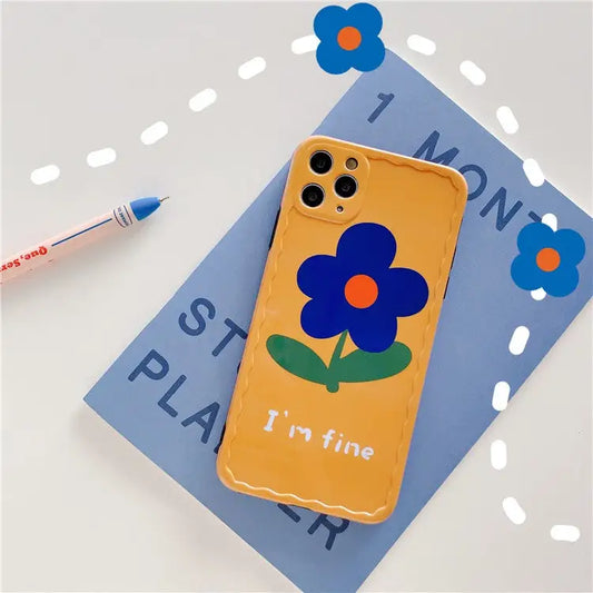 Orange Im Fine Flower iPhone Case BP191 - iphone case