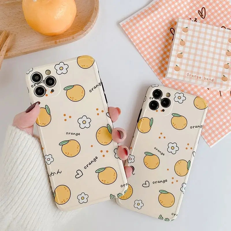 Orange Phone Case - iPhone 12 Pro Max / 12 Pro / 12 / 12 mini / 11 Pro Max / 11 Pro / 11 / SE / XS Max / XS / XR / X / SE 2 / 8 / 8 Plus / 7 / 7 Plus-4