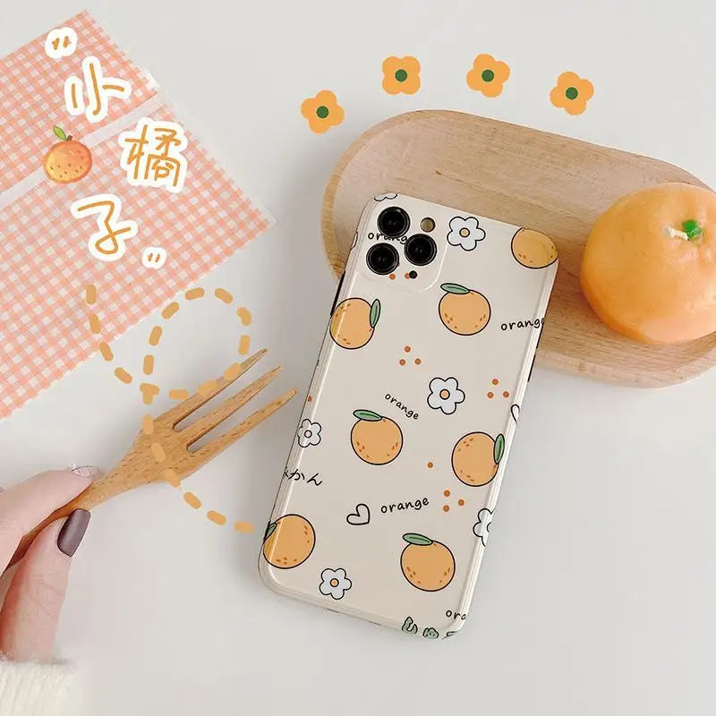 Orange Phone Case - iPhone 12 Pro Max / 12 Pro / 12 / 12 mini / 11 Pro Max / 11 Pro / 11 / SE / XS Max / XS / XR / X / SE 2 / 8 / 8 Plus / 7 / 7 Plus-5