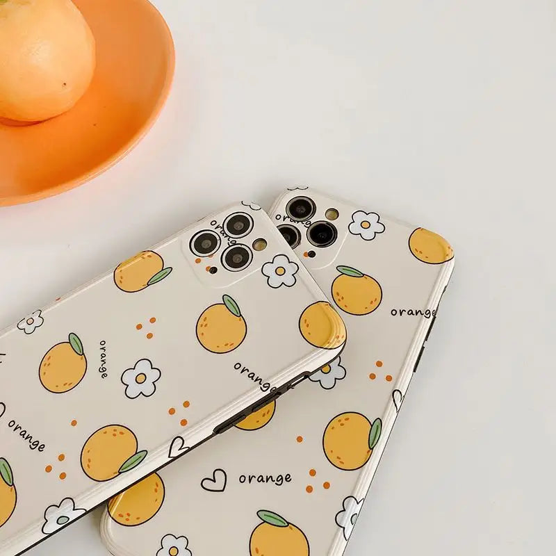 Orange Phone Case - iPhone 12 Pro Max / 12 Pro / 12 / 12 mini / 11 Pro Max / 11 Pro / 11 / SE / XS Max / XS / XR / X / SE 2 / 8 / 8 Plus / 7 / 7 Plus-7