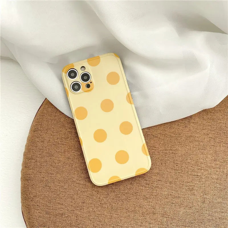 Orange Polka Dots iPhone Case BP175 - iphone case