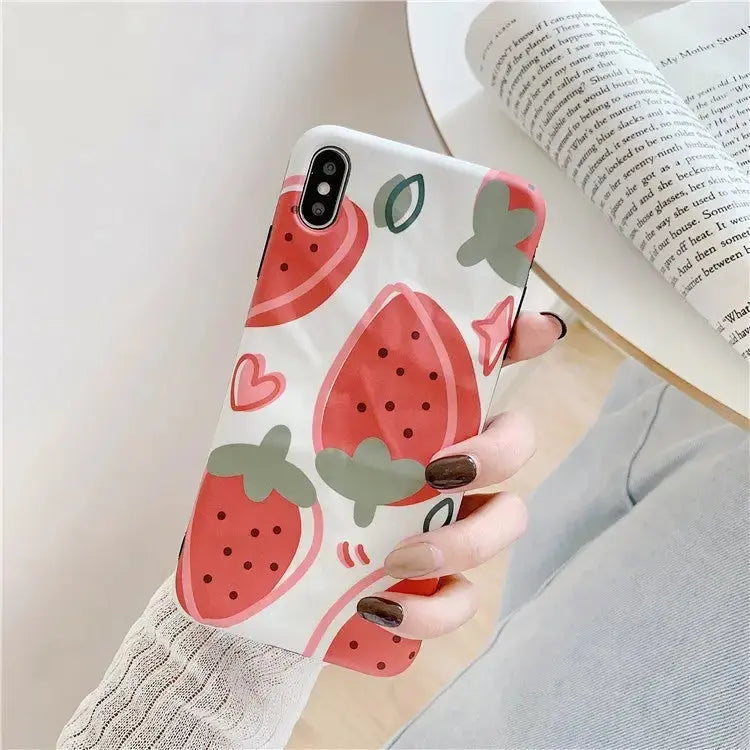 Orange/Strawberry Printed iPhone Case BP042 - iphone case