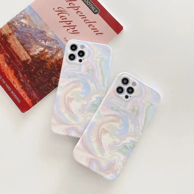 Painting Phone Case - Iphone 12 Pro Max / 12 Pro / 12 / 12 Mini / 11 Pro Max / 11 Pro / 11 / Se / Xs Max / Xs / Xr / X / Se 2 / 8 / 8 Plus / 7 / 7 Plus-3