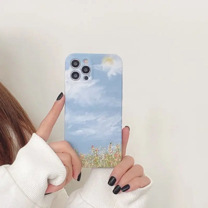 Painting Phone Case - Iphone 7 / 8 / Se, 7 Plus / 8 Plus, X / Xs, Xs Max, Xr, 11, 11 Pro, 11 Pro Max, 12 Mini, 12, 12 Pro, 12 Pro Max-4