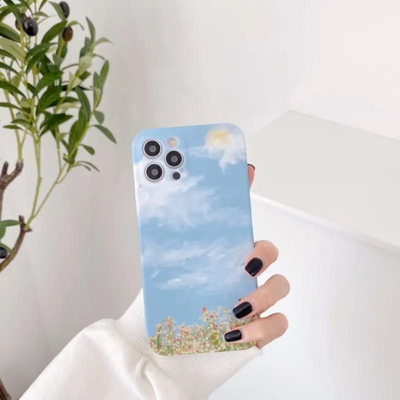 Painting Phone Case - Iphone 7 / 8 / Se, 7 Plus / 8 Plus, X / Xs, Xs Max, Xr, 11, 11 Pro, 11 Pro Max, 12 Mini, 12, 12 Pro, 12 Pro Max-12