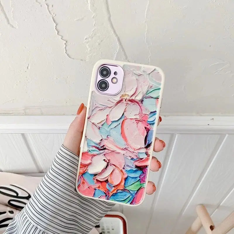 Painting Print Phone Case - iPhone 13 Pro Max / 13 Pro / 13 / 12 Pro Max / 12 Pro / 12 / 12 Mini / 11 Pro Max / 11 Pro / 11 / XS Max / XS / XR / X / 8 Plus / 7 Plus / 8 / 7 / SE 2-8