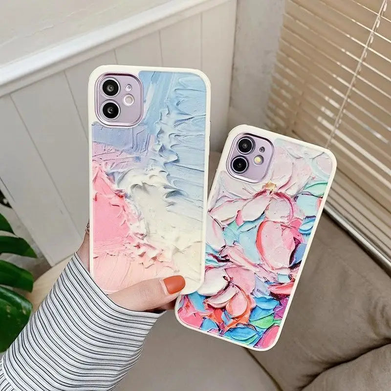 Painting Print Phone Case - iPhone 13 Pro Max / 13 Pro / 13 / 12 Pro Max / 12 Pro / 12 / 12 Mini / 11 Pro Max / 11 Pro / 11 / XS Max / XS / XR / X / 8 Plus / 7 Plus / 8 / 7 / SE 2-12