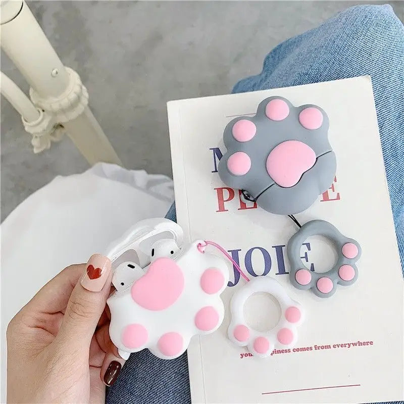 Paw Silicone AirPods Earphone Case Skin-3