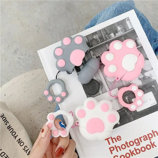 Paw Silicone AirPods Earphone Case Skin-1