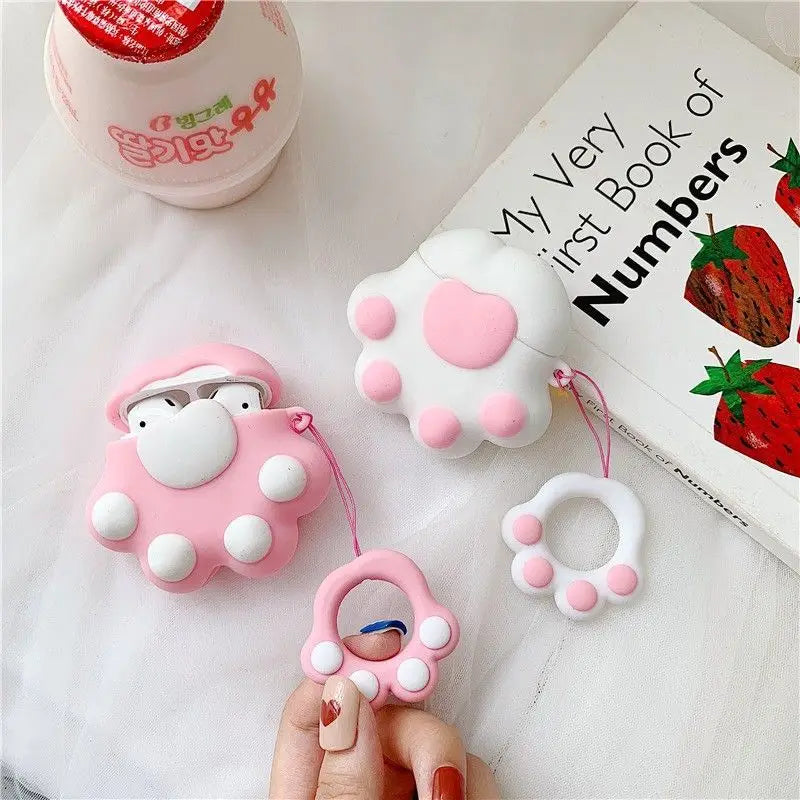 Paw Silicone AirPods Earphone Case Skin-2