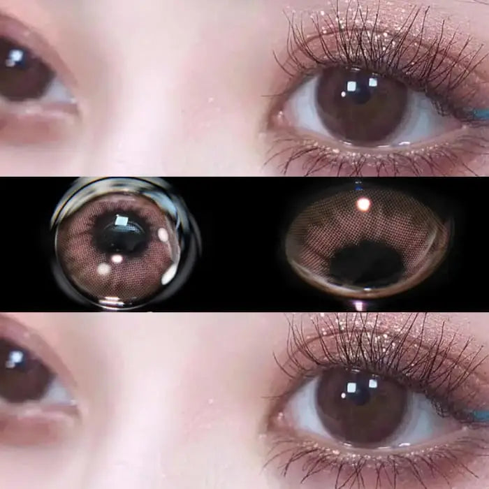 Pink Brown Contact Lenses BE829