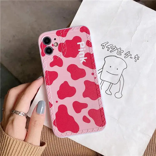 Pink Cow Printing iPhone Case BP115 - iphone case