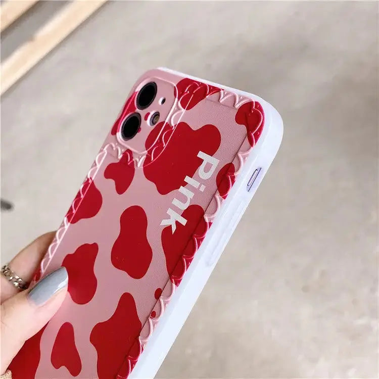 Pink Cow Printing iPhone Case BP115 - iphone case