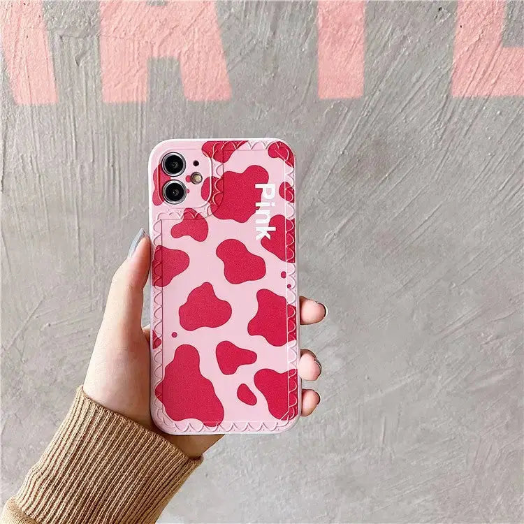Pink Cow Printing iPhone Case BP115 - iphone case