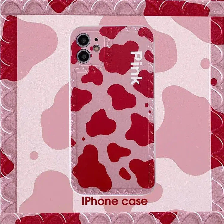 Pink Cow Printing iPhone Case BP115 - iphone case