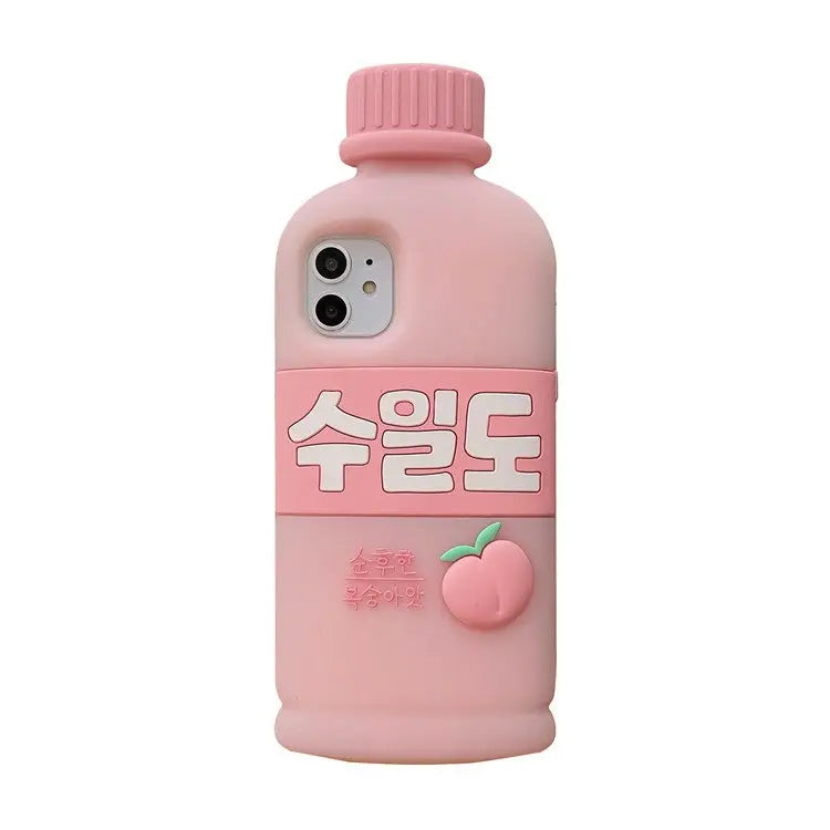 Pink Peachy Juice iPhone Case W024 - iphone case