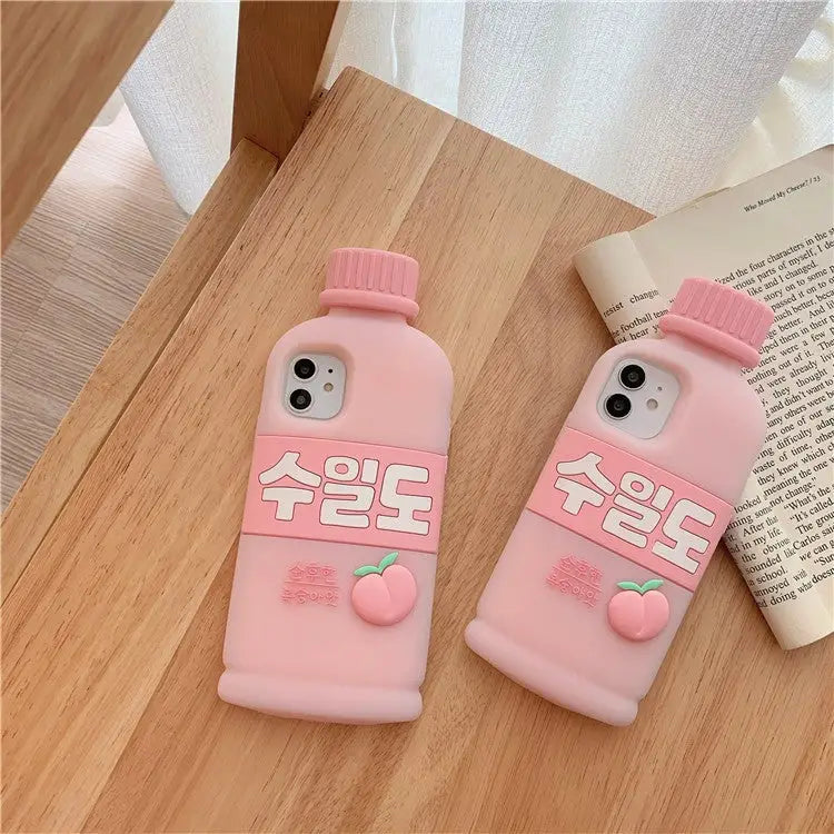 Pink Peachy Juice iPhone Case W024 - iphone case