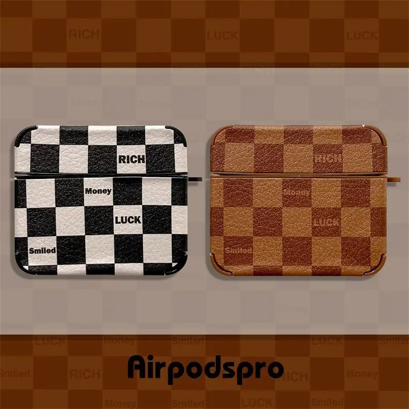 Plaid Pattern AirPods Earphone Case Skin-4