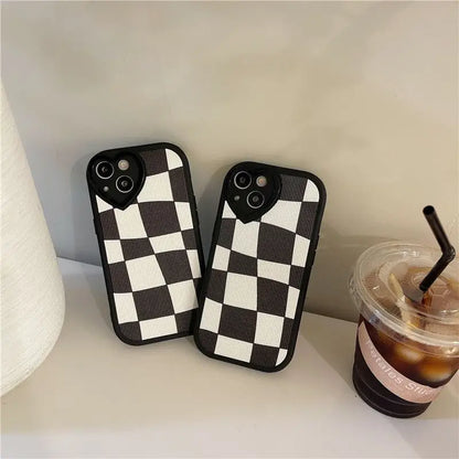 Plaid Phone Case - iPhone 13 Pro Max / 13 Pro / 13 / 12 Pro Max / 12 Pro / 12 / 11 Pro Max / 11 Pro / 11 / XS Max / XR / XS / X / 8 Plus / 7 Plus-8