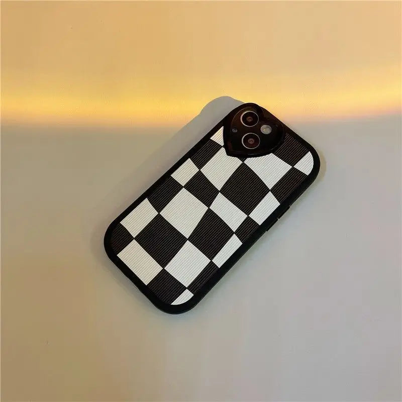 Plaid Phone Case - iPhone 13 Pro Max / 13 Pro / 13 / 12 Pro Max / 12 Pro / 12 / 11 Pro Max / 11 Pro / 11 / XS Max / XR / XS / X / 8 Plus / 7 Plus-7