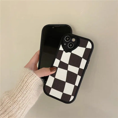 Plaid Phone Case - iPhone 13 Pro Max / 13 Pro / 13 / 12 Pro Max / 12 Pro / 12 / 11 Pro Max / 11 Pro / 11 / XS Max / XR / XS / X / 8 Plus / 7 Plus-9