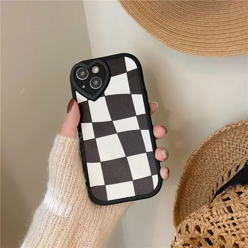 Plaid Phone Case - iPhone 13 Pro Max / 13 Pro / 13 / 12 Pro Max / 12 Pro / 12 / 11 Pro Max / 11 Pro / 11 / XS Max / XR / XS / X / 8 Plus / 7 Plus-12