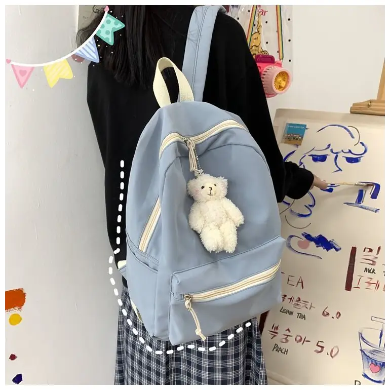 Plain Backpack / Bear Bag Charm Cg353 - Backpacks