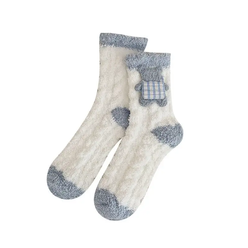 Plain Contrast Trim Socks Set II4 - Socks