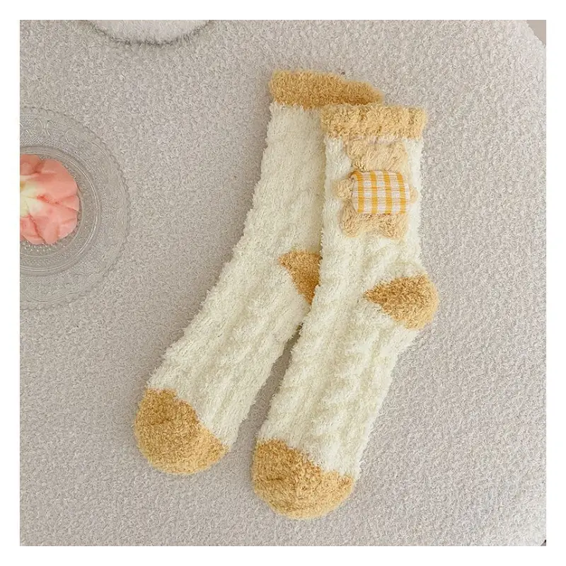Plain Contrast Trim Socks Set II4 - Socks